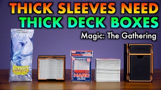 Thick Inner Sleeves Need THICKEST Deck Boxes  DoubleSleeved Magic The Gathering Pokemon Cards [upl. by Roti372]