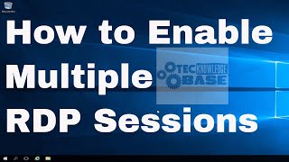 How to Enable Multiple RDP Sessions for a user in Microsoft Windows Server [upl. by Holman541]