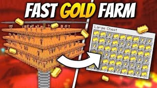 I BUILD THE ULTIMATE GOLD FARM IN MINECRAFT [upl. by Mailiw]