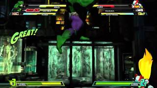 MvC3  She Hulk and Zero Game Play Videos [upl. by Jezrdna]