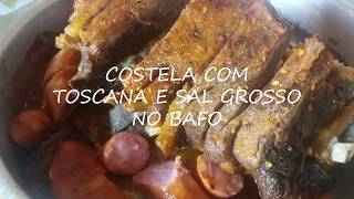 COSTELA BOVINA NO BAFO COM SAL GROSSO [upl. by Aryajay]