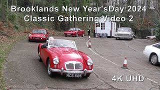 Brooklands New Years Day 2024 Classic Gathering  Video 2 a closer look at some vehicles arriving [upl. by Niltyak]