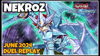 Nekroz Duel Links  June 2024 Duel Replay amp Decklist YUGIOH [upl. by Nemzzaj]