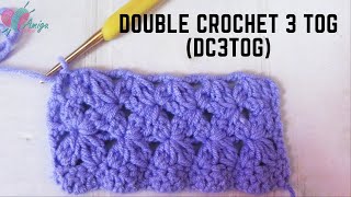 114  Double Crochet Three Together dc3tog  Tips for Beginners  Stitch Guide  AmiguWorld [upl. by Ikkela21]