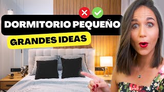 ✅Haz Esto en DORMITORIOS PEQUEÑOS 🔥 Tips para que un Dormitorio pequeño parezca grande y elegante [upl. by Gibbie]