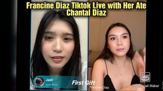 Francine Diaz Full Tiktok Live with Her Ate Chantal Diaz 👑🌟😍 francinediaz [upl. by Alex633]