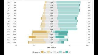 Likert Scale plot in RStudio [upl. by Eiramlirpa]