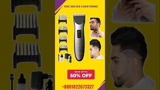 Kemei KM3909 Hair Clippers Trimmer For Men  Best Hair Trimmer Review  Trimmer Price in Bangladesh [upl. by Marius]