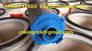 29560408 29558464 Allison TEREX DANA Transmission Oil Filter Element Kit 29558117 29548988 29545780 [upl. by Ikkin]