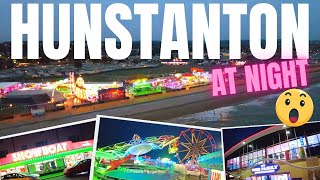 Hunstanton Seafront Tour At Night 🌛 [upl. by Roddy]