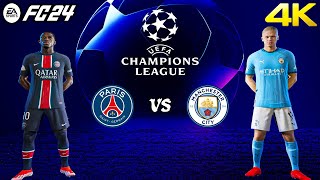 FC 24  PSG vs Manchester City  UEFA Champions League 2425 Full Match  4K [upl. by Terchie]