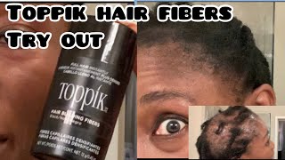 Does Toppik Hair Building Fibers Work On 4C hair 🤷🏼‍♀️ [upl. by Nalniuq]