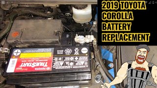 2019 TOYOTA COROLLA 20L BATTERY REPLACEMENT [upl. by Allred127]