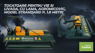 Tocatoare pentru vie si livada cu lama Agromicovic model Strandard P 18 metri [upl. by Ennailuj817]