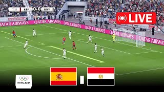 eFootball Pes 21 Gameplay  Spain U23 vs Egypt U23  Mens Football Olympic Games Paris 2024 [upl. by Ellebasi68]