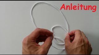 Lasso  Schlinge bzw Rettungsknoten richtig knoten  binden  Anleitung  Tutorial [upl. by Ainahtan]