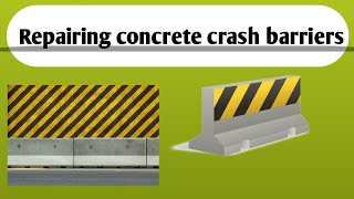 Repairing concrete crash barriers involves several steps to ensure safety and structural integrity [upl. by Frants]