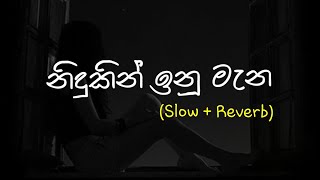 Nidukin Inu Mana නිදුකින් ඉනු මැන  Slow  Reverb supunzstudio [upl. by Nuriel]