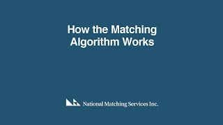 The Matching Algorithm  Explained [upl. by Atiuqel382]