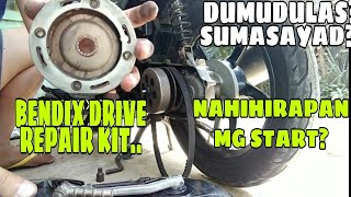 Mio sporty  Bendix drive repair kit  nahihirapan mg start [upl. by Ailehc]