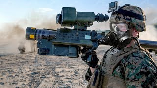 Skilled US Marines Firing Anti Drone Missiles at the Beach [upl. by Ainahs]