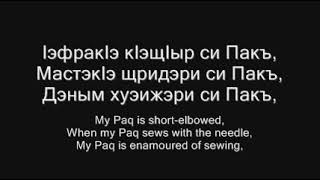 Comic Circassian Wedding Song My Pug Nosed One [upl. by Atnoed]