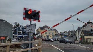 Maes Level Crossing Gwynedd 13012024 [upl. by Linc859]