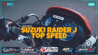 SUZUKI RAIDER J PRO 110cc to 125cc TOP SPEED [upl. by Innoj393]