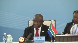 President Ramaphosa cochairs High Level FOCAC Meeting on “Accompanying Africa in Industrialization [upl. by Ailisab132]