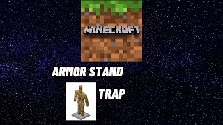 HOW to Make ARMOR STAND TRAP IN MINECRAFT ANNOYING Also works in Java [upl. by Josie860]