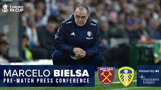 LIVE Marcelo Bielsa press conference  West Ham United v Leeds United  FA Cup Third Round [upl. by Ier536]