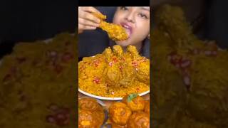 Maddy eats with chicken recipe yum yum yumeatingvideo mukbang [upl. by Lraep462]