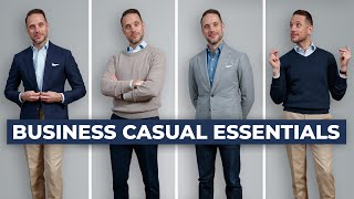 The ULTIMATE Business Casual Capsule Wardrobe  15 Menswear Wardrobe Essentials [upl. by Benton]