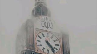 Mecca clock tower overcast in the morning 🕋 [upl. by Gracie951]