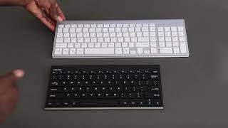 J JOYACCESS USB Slim Wireless Keyboard Mouse vs Arteck 2 4G Wireless Keyboard Stainless Steel Ultra [upl. by Fahey]