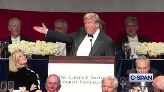 Former President Donald Trump Full Remarks at Al Smith Dinner [upl. by Elyrad136]