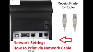 How to setup a thermal Receipt printer with Ethernet cable [upl. by Alane665]