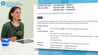 Complete guide to taking an OET Writing Occupational Therapy Sample Test [upl. by Assirehc]