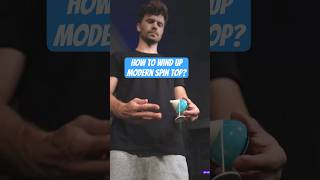 How to wind up your modern Spin Top spin top spintop toupie trompo trompos peonza tutorial [upl. by Lavoie981]