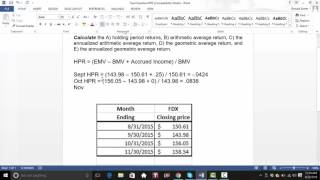 Calculating HPR Arithmetic and Geometric Averages [upl. by Ahsenom]