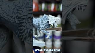 SPACE WOLVES GREY  CONTRAST CORNER paintingminiatures tutorial howto speedpaint spacemarines [upl. by Anifares]