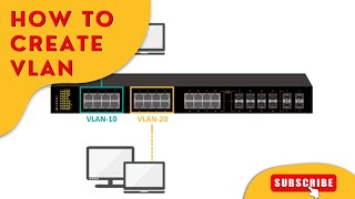 How to Create VLAN II switch configuration II Cisco Packet tracer Live lab [upl. by Atinob]