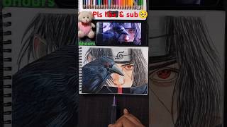 Itachi Uchiha sketch The Tragic Hero  Death moment🥺narutoshortsitachianimeart [upl. by Ainerbas]