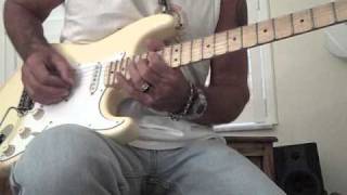 Southern Rock Fusion Style Guitar Riffs using Yngwie Malmsteen Fender Strat [upl. by Litch]