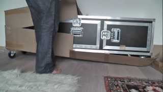 Custom flightcase sideboard  unboxing [upl. by Aennyl]