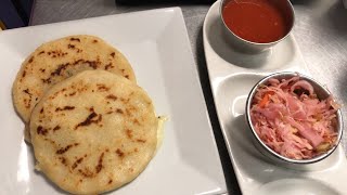 Traditional Salvadoran Pupusas at Salvatoria Kitchen and Bar  Bite Size [upl. by Nitsa]