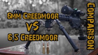 6mm Creedmoor vs 65 Creedmoor  Cartridge Comparison [upl. by Thomson918]