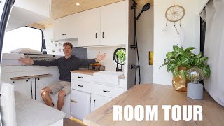 VAN TOUR  Nach 13 Monaten Camper Ausbau ENDLICH FERTIG 😍 DIY Campervan Room Tour deutsch [upl. by Atirat945]