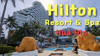 Walking Tour of Hilton Hua Hin Resort amp Spa  Beachfront Luxury in Thailand [upl. by Ynattirb443]