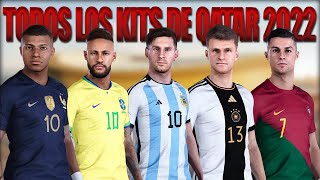 TODOS LOS UNIFORMES DE QATAR 2022  PES 2021 PC [upl. by Nolrev415]